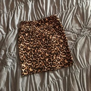 Forever 21 Cheetah Mini Skirt