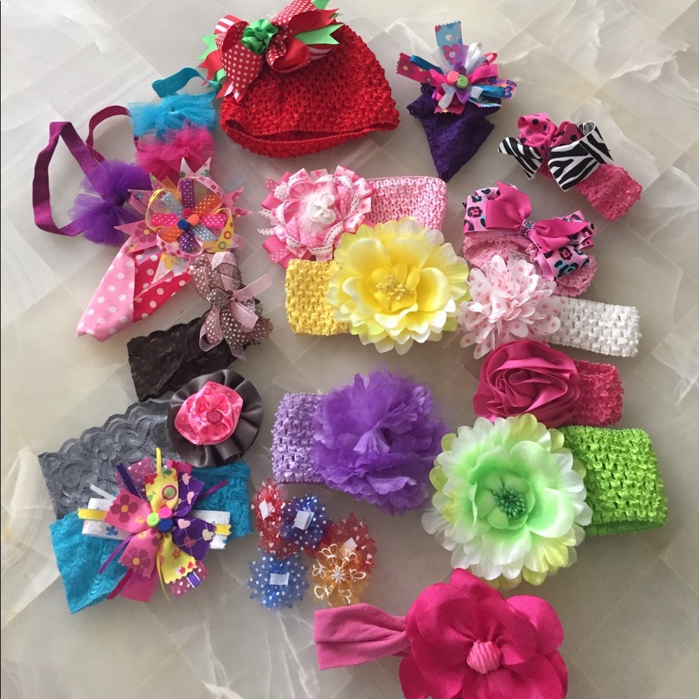 Multiple baby headbands