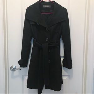 Black wool coat