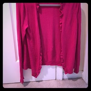 Cardigan with ruffles