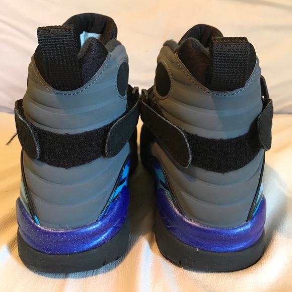 Nike Air Jordan Children’s Retro Aqua 8 Size 5.5 - Picture 5 of 8