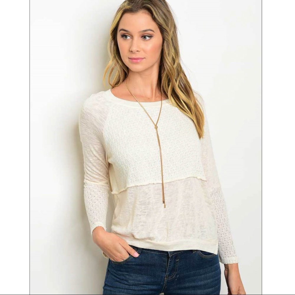 Cream top - Super cute