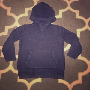 GAP Navy blue knitted hoodie sweater (boys XS 4/5)
