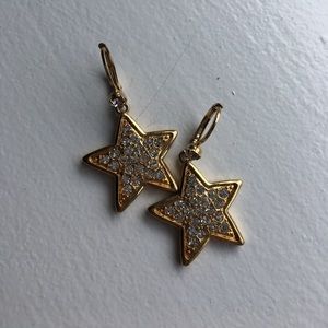Gold star earrings