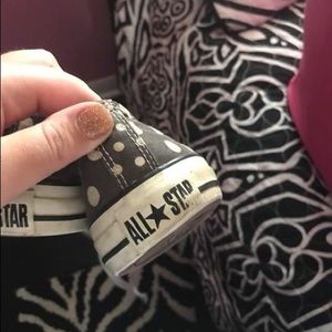 Polka dot converse