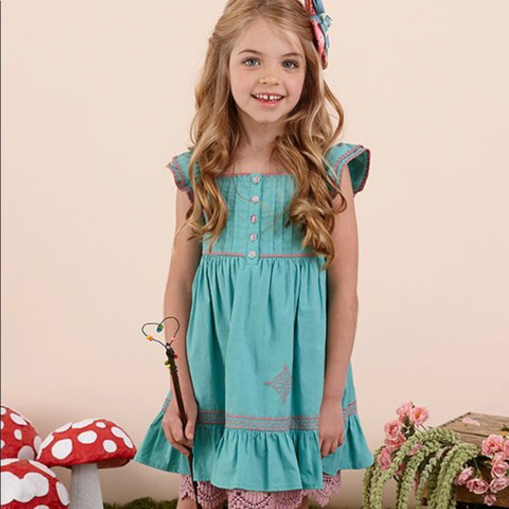 Matilda Jane • Turquoise Needle & Thread Dress 2