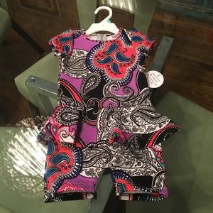 Dot Dot Smile Romper size 2 NWT