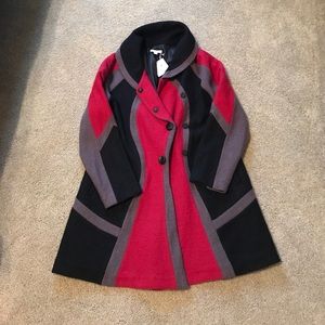 Cute multicolored fall coat