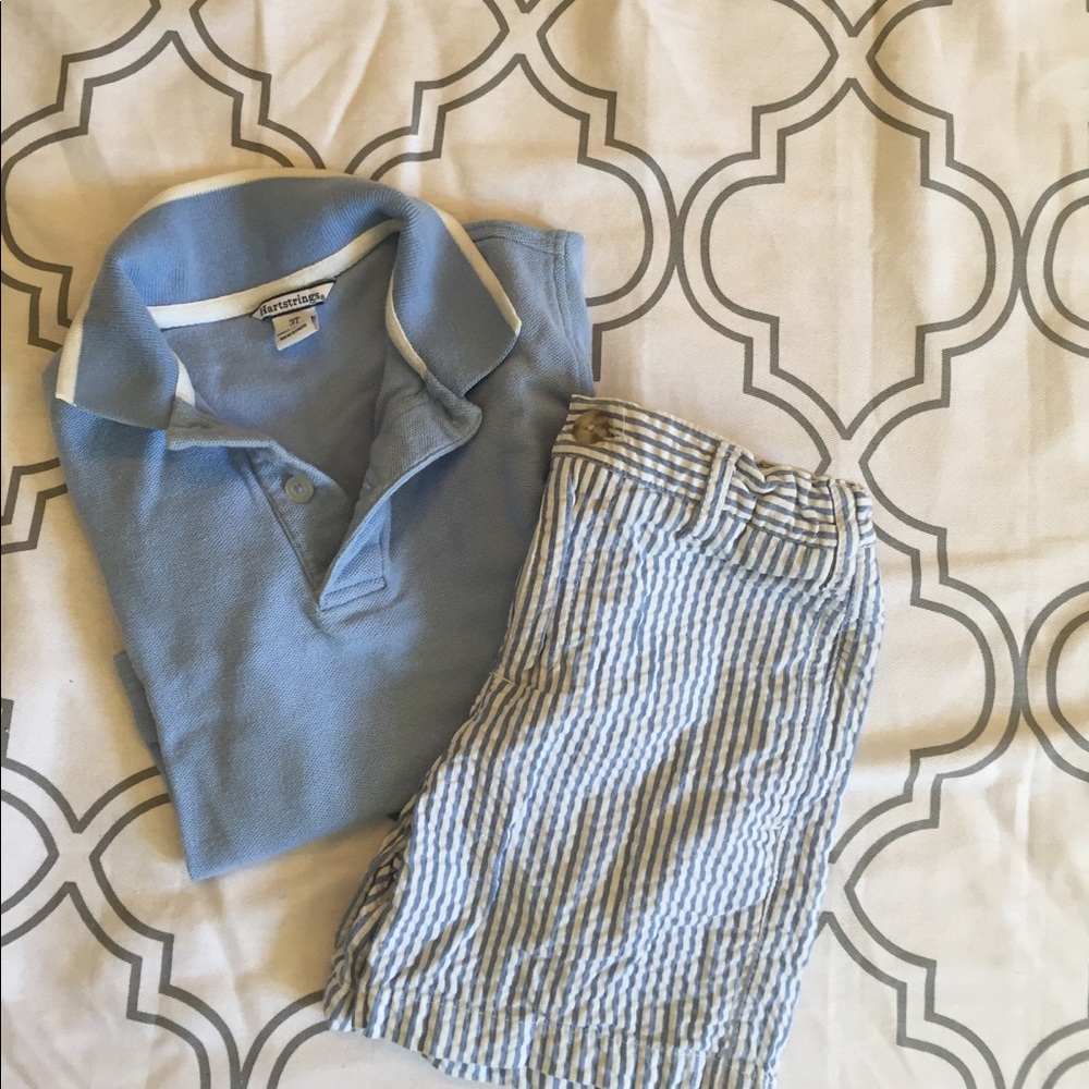 Heartstrings Preppy Seersucker Set
