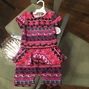 Dot Dot Smile Romper Size 3/4 NWT