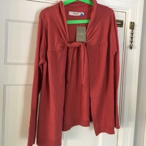 Anthropologie Tie front sweater
