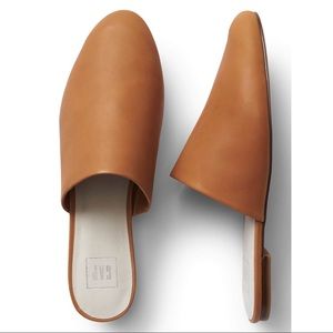 Gap Leather Mules Cognac NWT