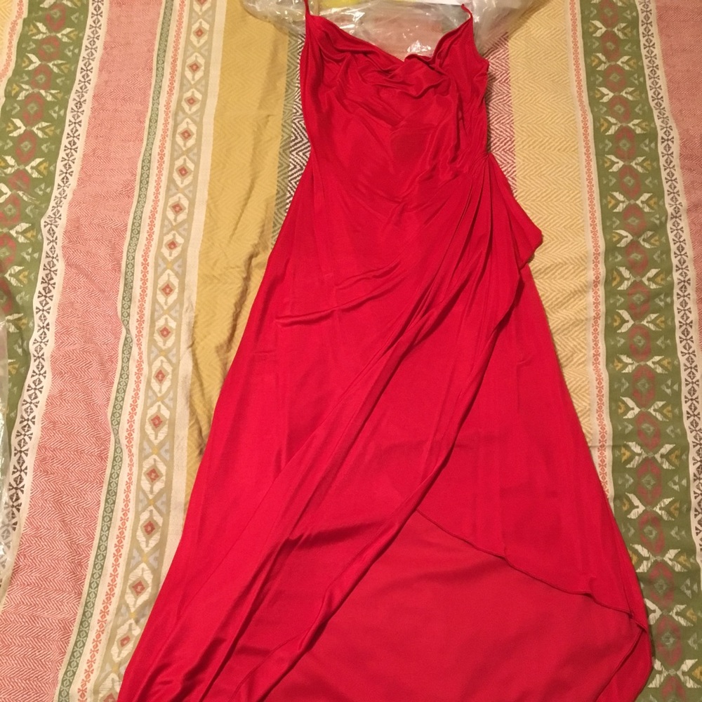 Sexy red long size 2 BCBGMaxAzria dress