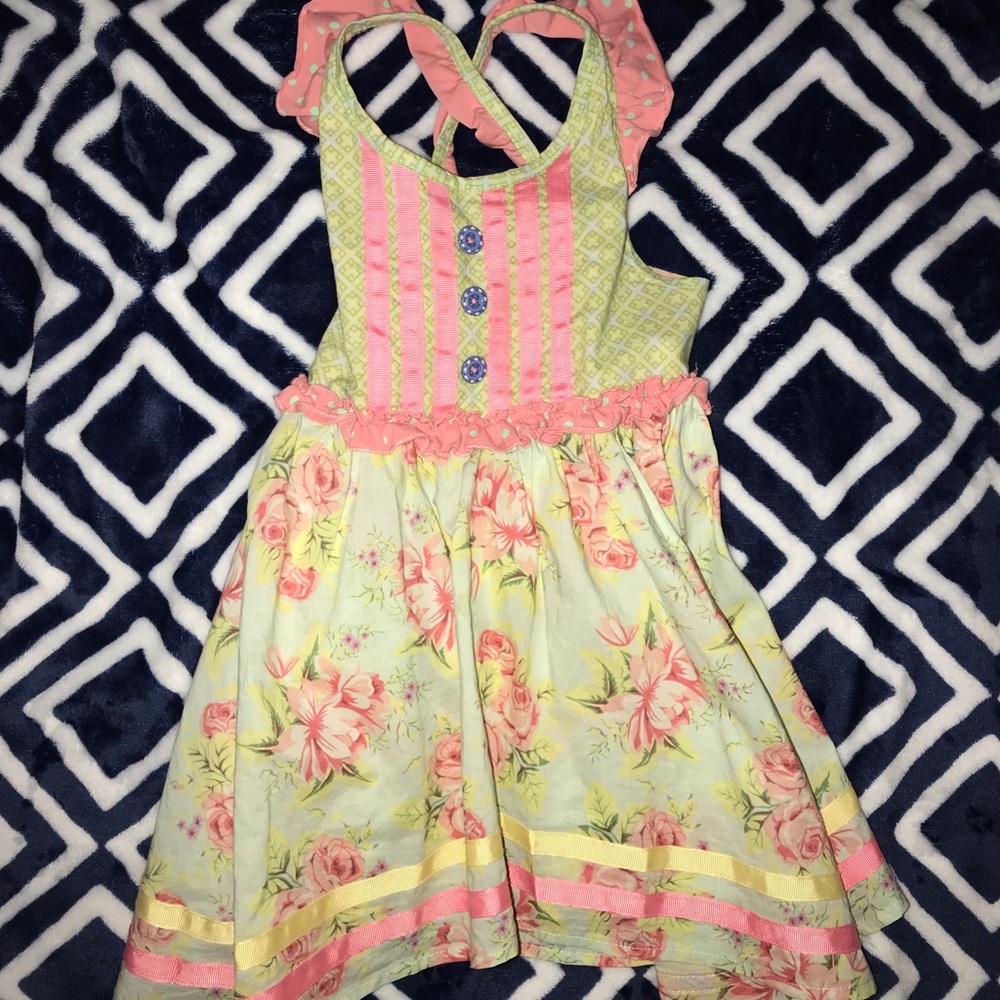 Matilda Jane Girls Floral Twist Dress Size 2