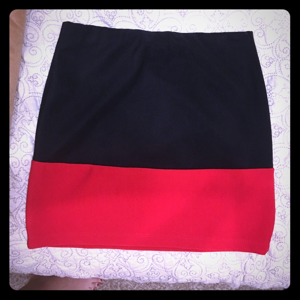 Black and red skirt