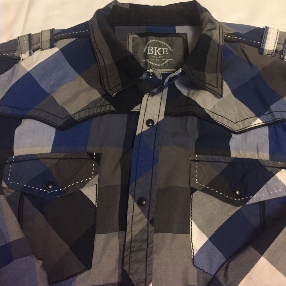 Men's BKE snap-down shirt