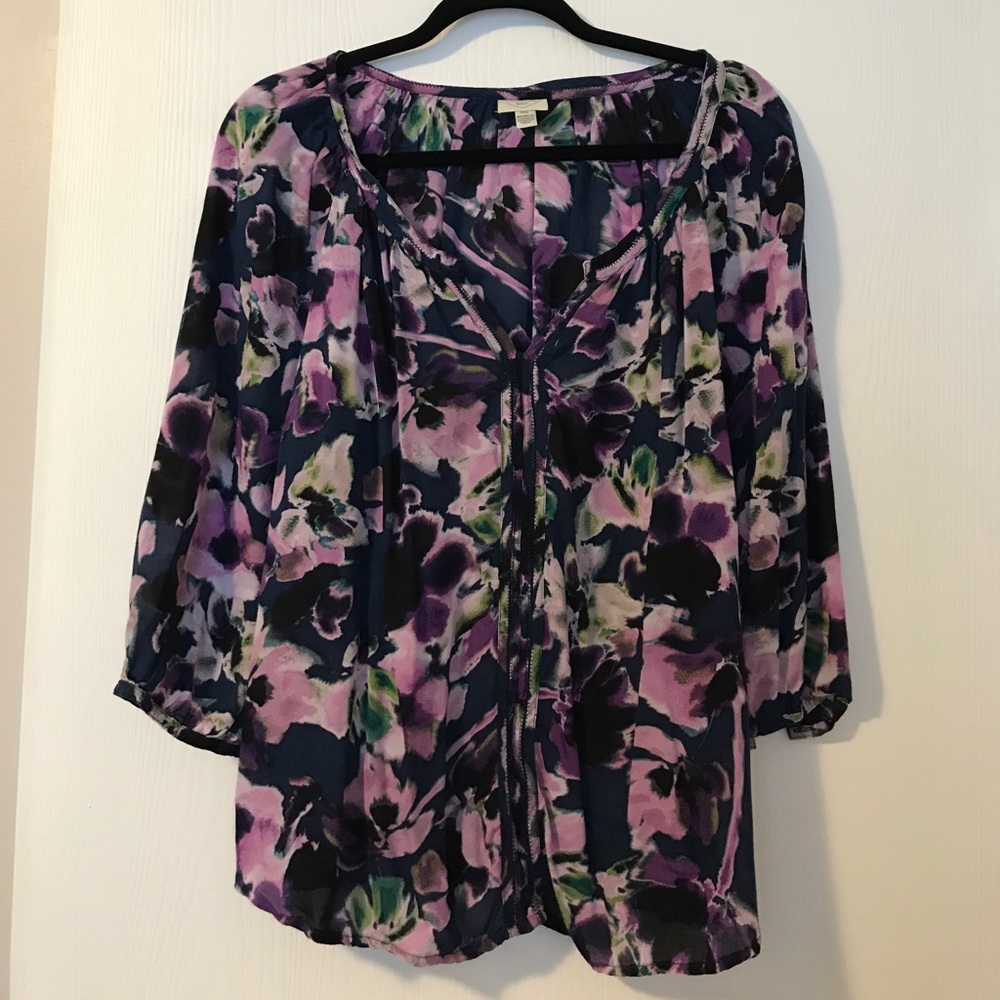 Floral 3/4 blouse