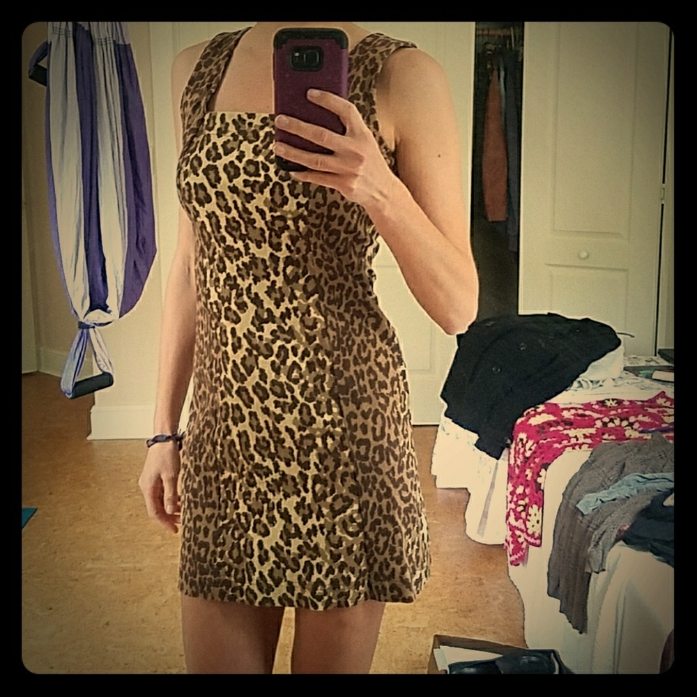 Small leopard print dress