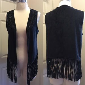 🖤 BLACK FRINGE VEST 🖤 Final Offer