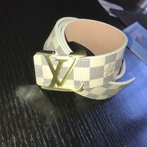 LV BELT CREAM 32/34