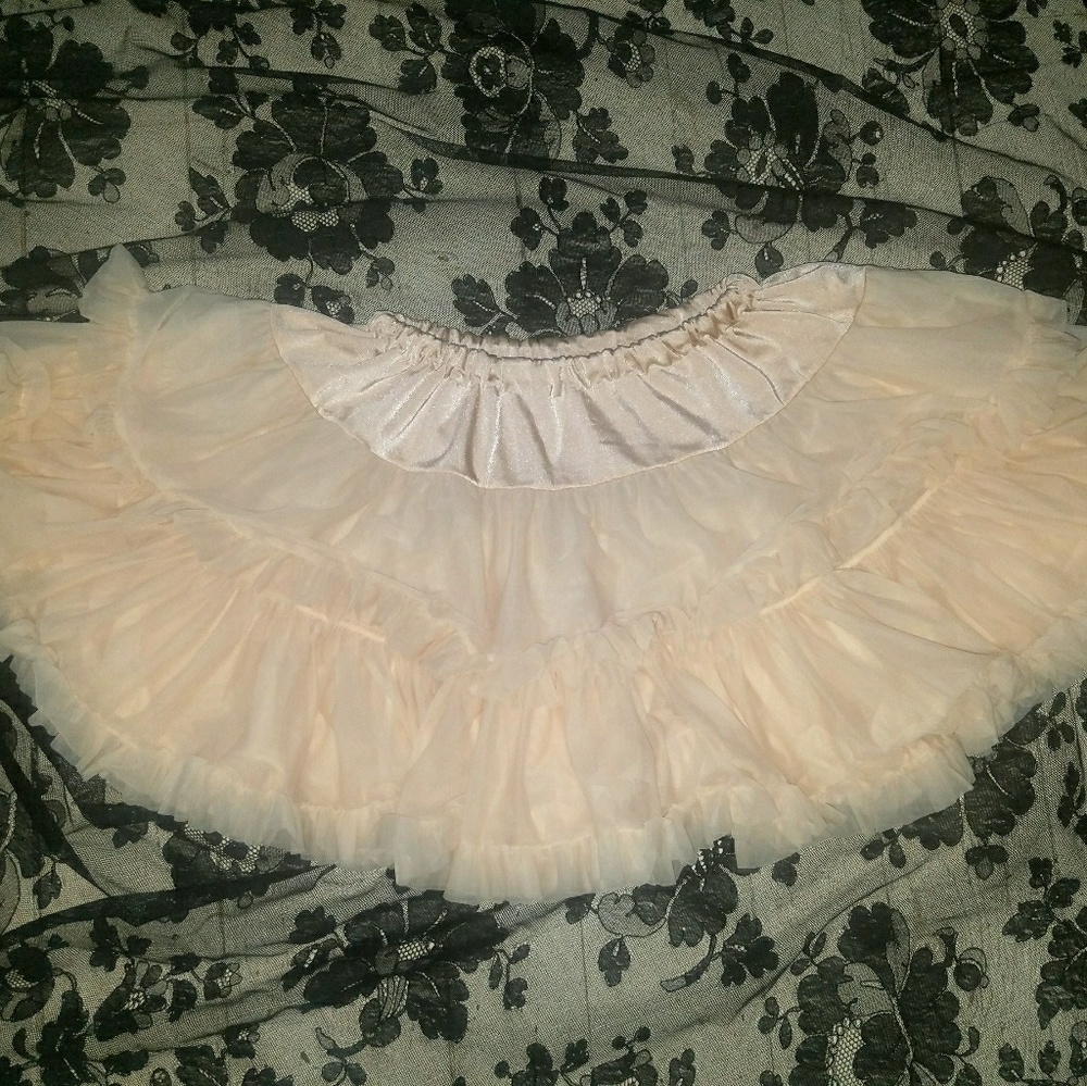 Soft Fluffy Pink/Peach Petticoat Skirt