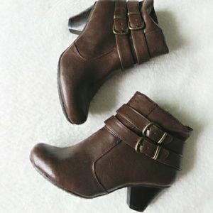 Brown ankle boots