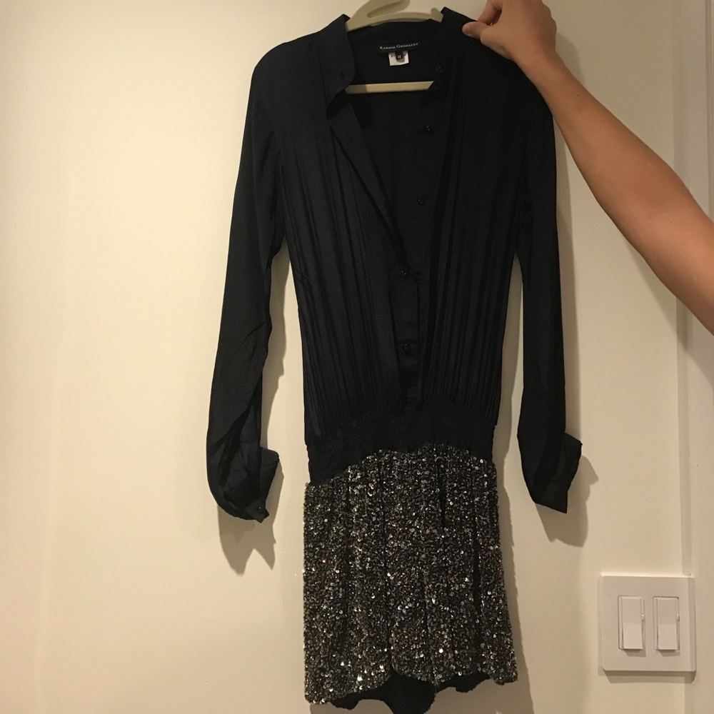 Karina Grimaldi navy blue romper