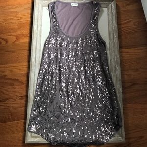 Mauve Sparkle Tank Top (S) ✨