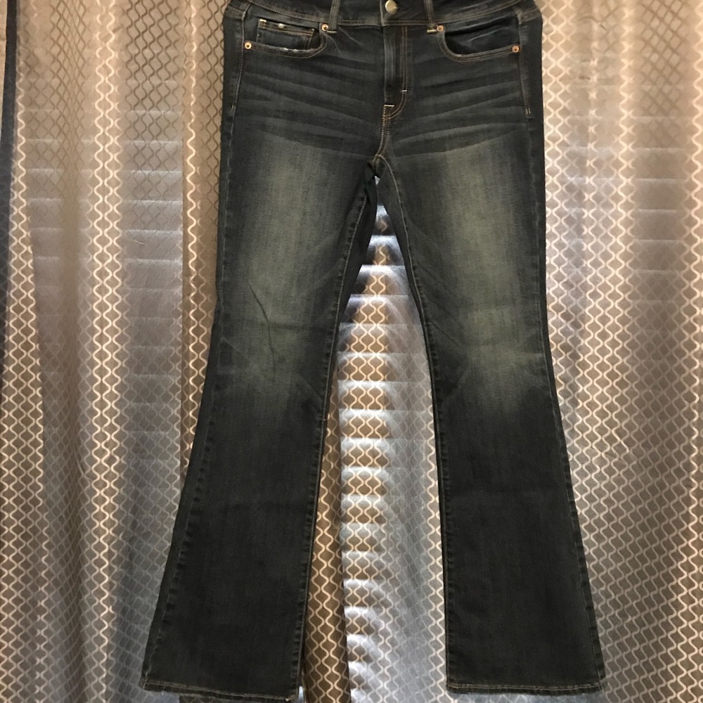 American eagle kick boot super stretch jeans