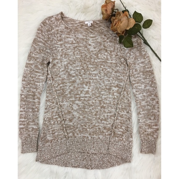 bp Sweaters - BP Marled Knit Sweater Tan White Nordstrom 116