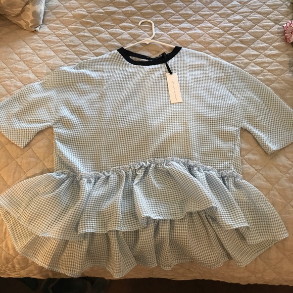 English Factory Tops - English Factory blue blouse!