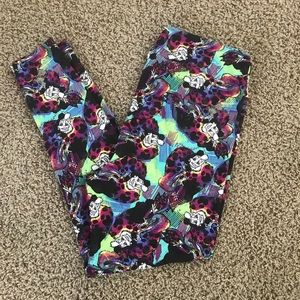 Lularoe TC2 cruella disney NWT leggings
