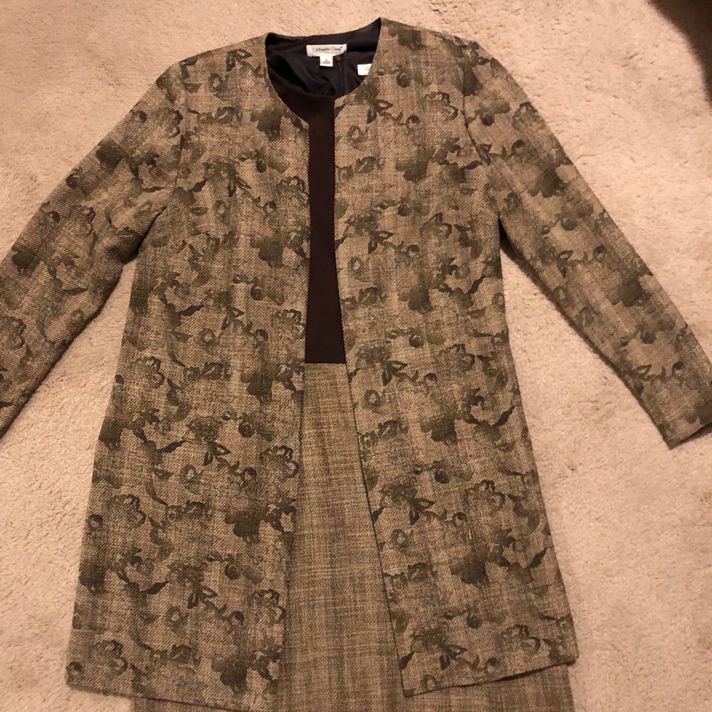 2 piece Cold water Creek dress with long jacket