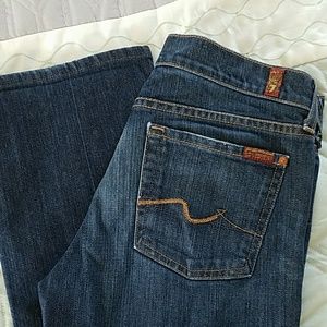 7 for all mankind, bootcut, sz 28, pre-loved