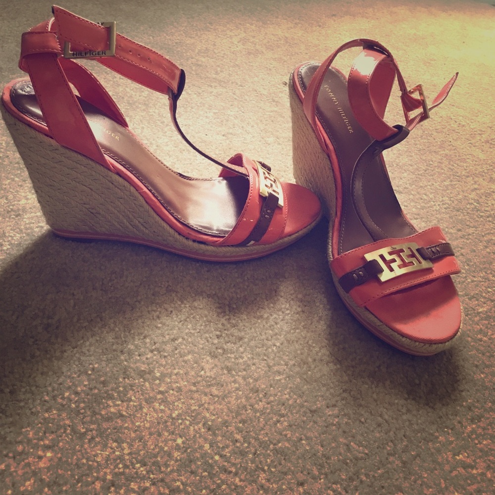Coral T strap Tommy Hilfiger espadrilles