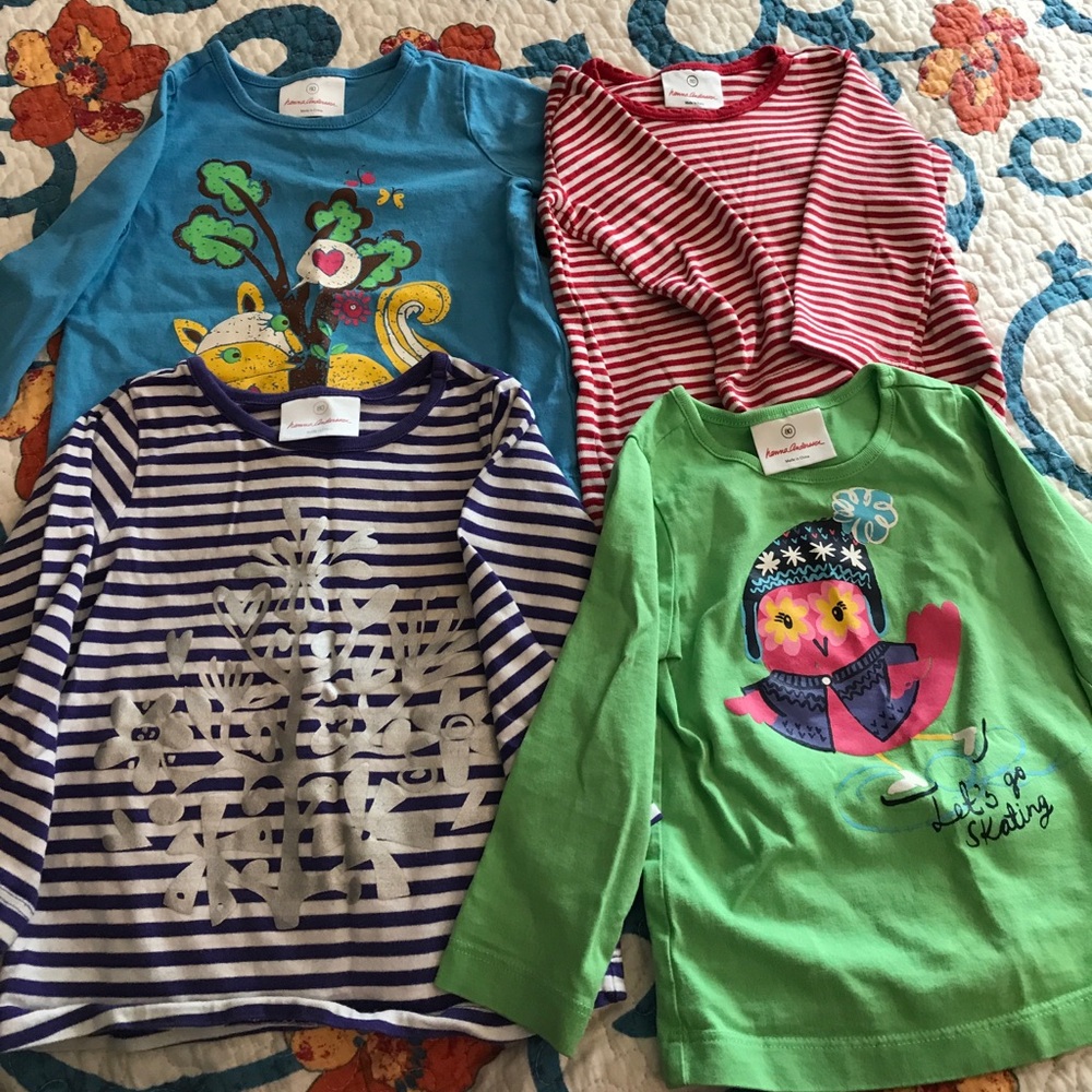 Hanna Andersson long sleeved shirts girls size 80