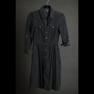 Fei Refined Corduroy Shirt Dress