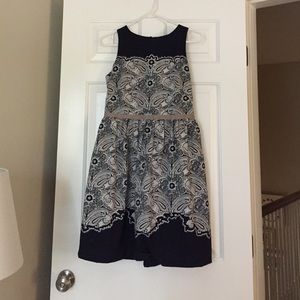 Navy and gray Loft dress