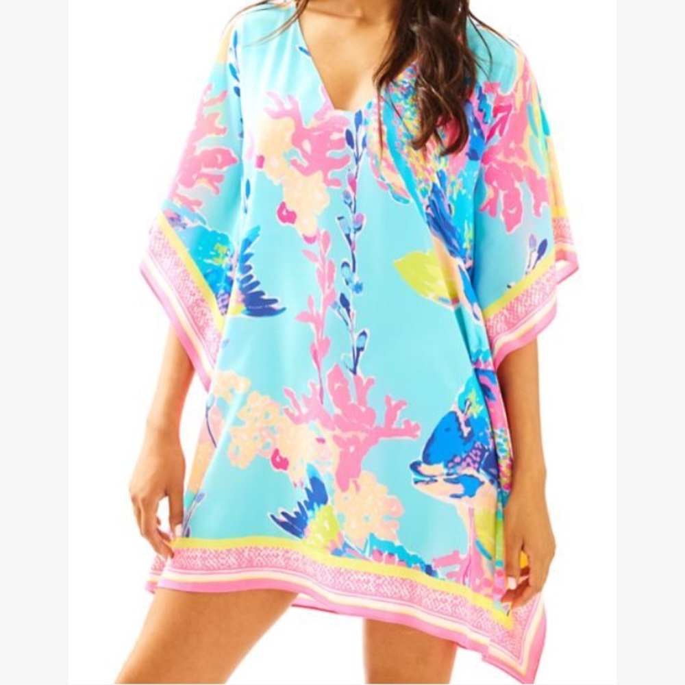 Lilly Pulitzer Lindamarie Caftan in Shorely Blue
