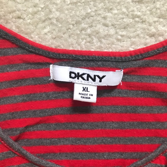 DKNY girl's striped ruffle tank dress - Picture 2 of 2