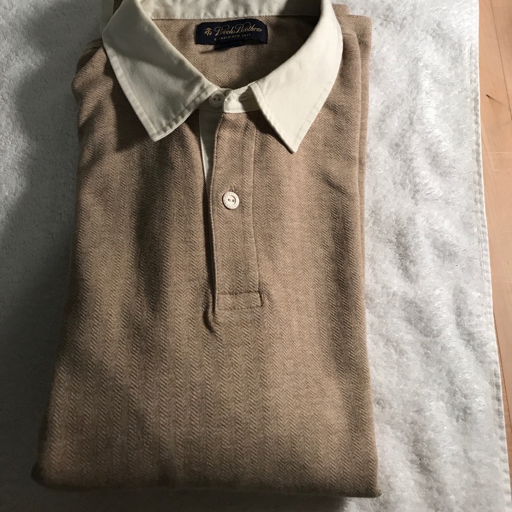 Brooks Brothers long sleeve business casual polo
