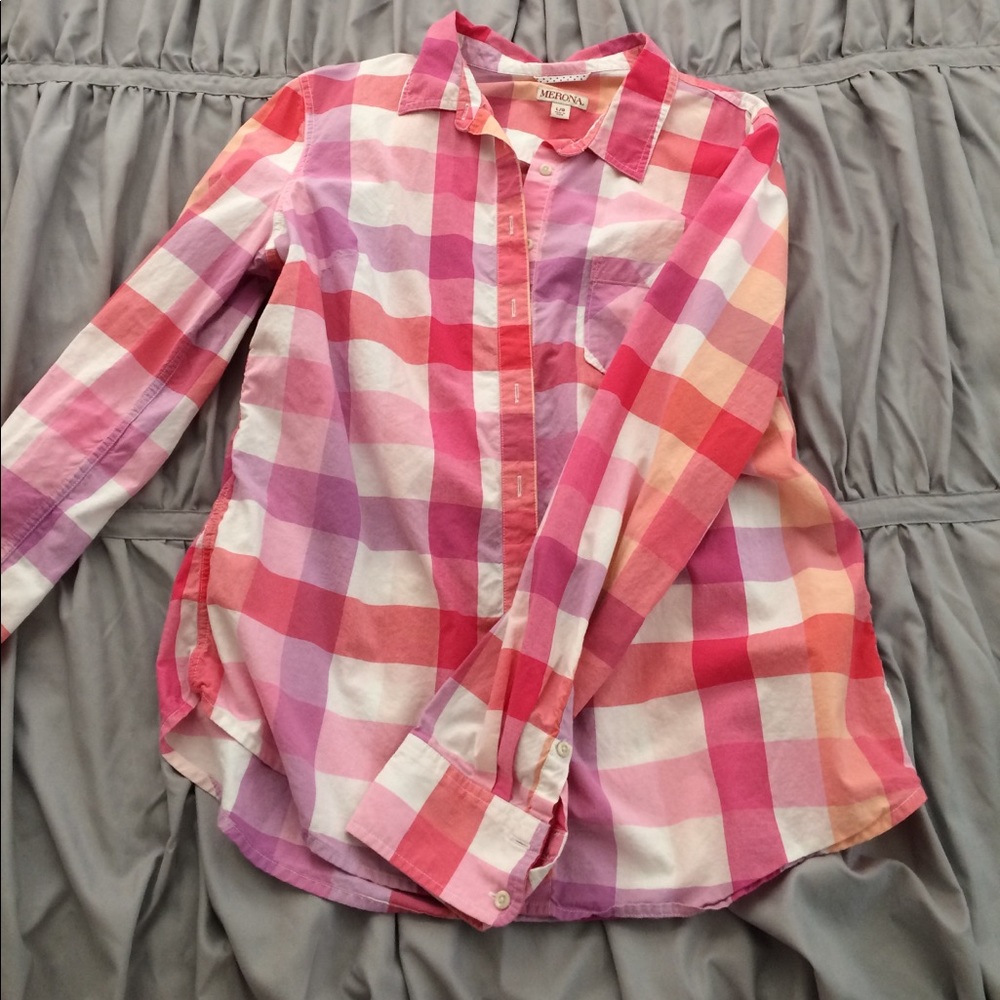 Plaid button up shirt
