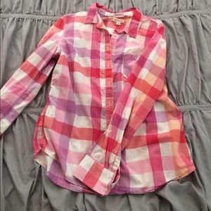Plaid button up shirt