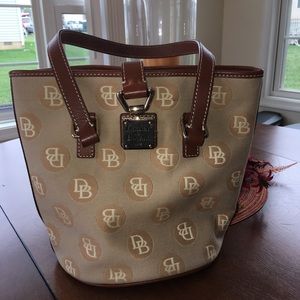 Dooney & Bourke Signature North/South Bucket Bag