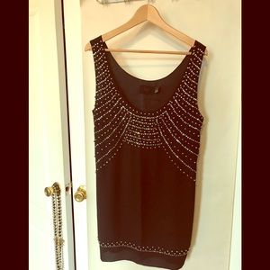 H&M black slip-on sequin dress