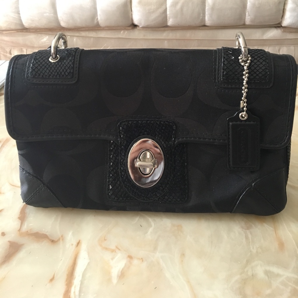Coach Top Handle Flap Bag