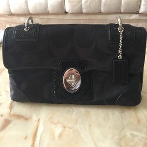 Coach Top Handle Flap Bag