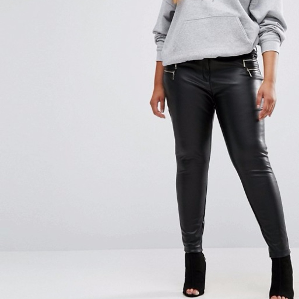 1hr Sale 🎉ASOS/River Island Leather Skinny Pants