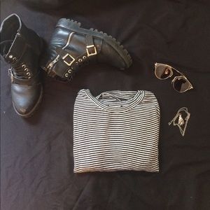 T-shirt dress, striped