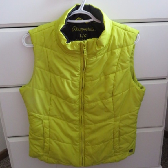 Aeropostle lime green vest - Picture 2 of 8